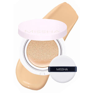 MISSHA Magic Cushion Foundation No.23 Natural Beige for light with neutral skin tone - Flawless Coverage, Dewy Finish, Easy Application for All Skin Types
