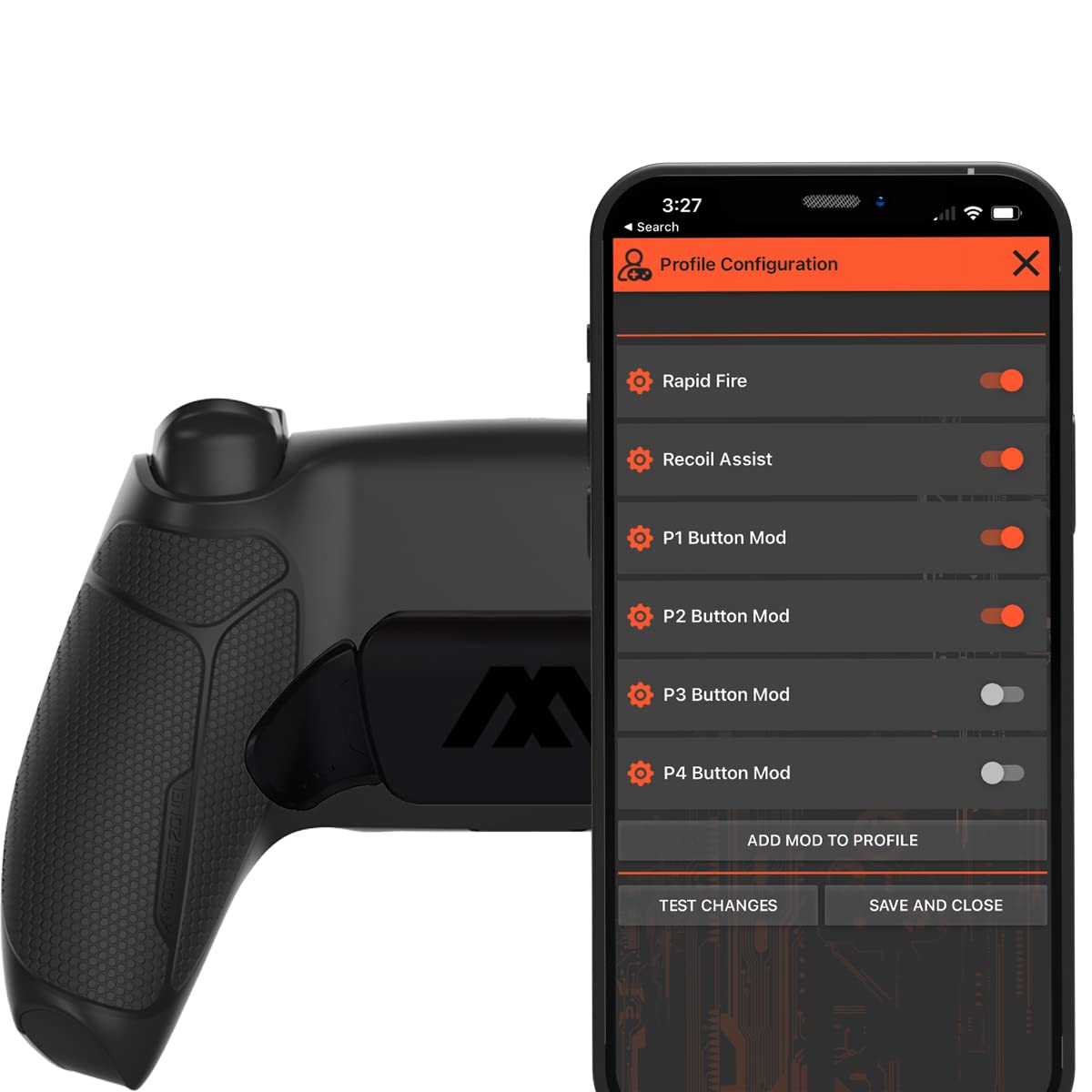 Buy now MODDEDZONE Smart Extreme Modded Controller + Anti Recoil 2 Remap Buttons & Interchangeable Thumbsticks & Hair Triggers, Tactical Buttons Compatible with PS5 Custom Controller PC (Red Extreme) at indiglob india