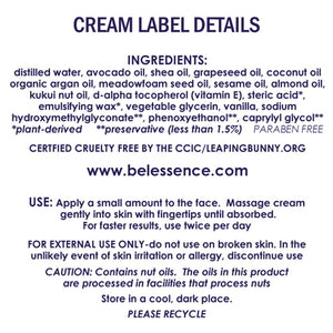 Bel Essence Intensive Anti-Wrinkle Cream for Face & Neck - Hydrating Anti-Aging Moisturizer Reduces Fine Lines - Day/Night All Natural Face Cream for Normal to Dry Skin - 1.5 Oz
