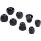 Replacement Eartips Silicone Earbuds Buds Set for Powerbeats Pro Beats Wireless Earphone Headphones,4 Pair (Black)