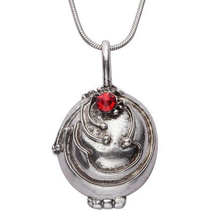 PRINCESS CUTENESS STORE Elena Gilbert Vampire Vervain Locket Silver Tone Opening Pendant Necklace