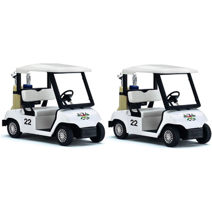 KiNSFUN Golf Cart 4½" Die Cast Metal Model Pullback Action Toy