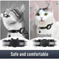 2 Pack Airtag Cat Collars, Reflective Cat Collar with Silicone Airtag Holder and Bell, Breakaway Cat Collars with Round Safety Buckle for Boy and Girl Cats, Adjustable for 7.5-12.5", Black