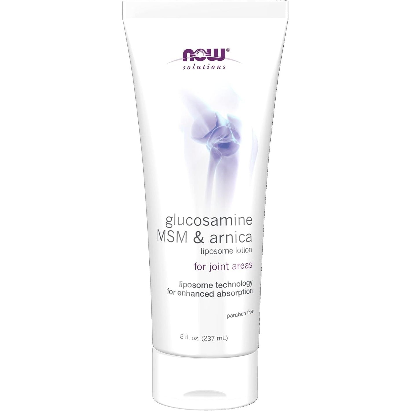 NOW Foods Solutions, Glucosamine, MSM and Arnica Liposome Lotion, For Joint Areas, Liposome Technology for Enhanced Absorption, 8-Ounce
