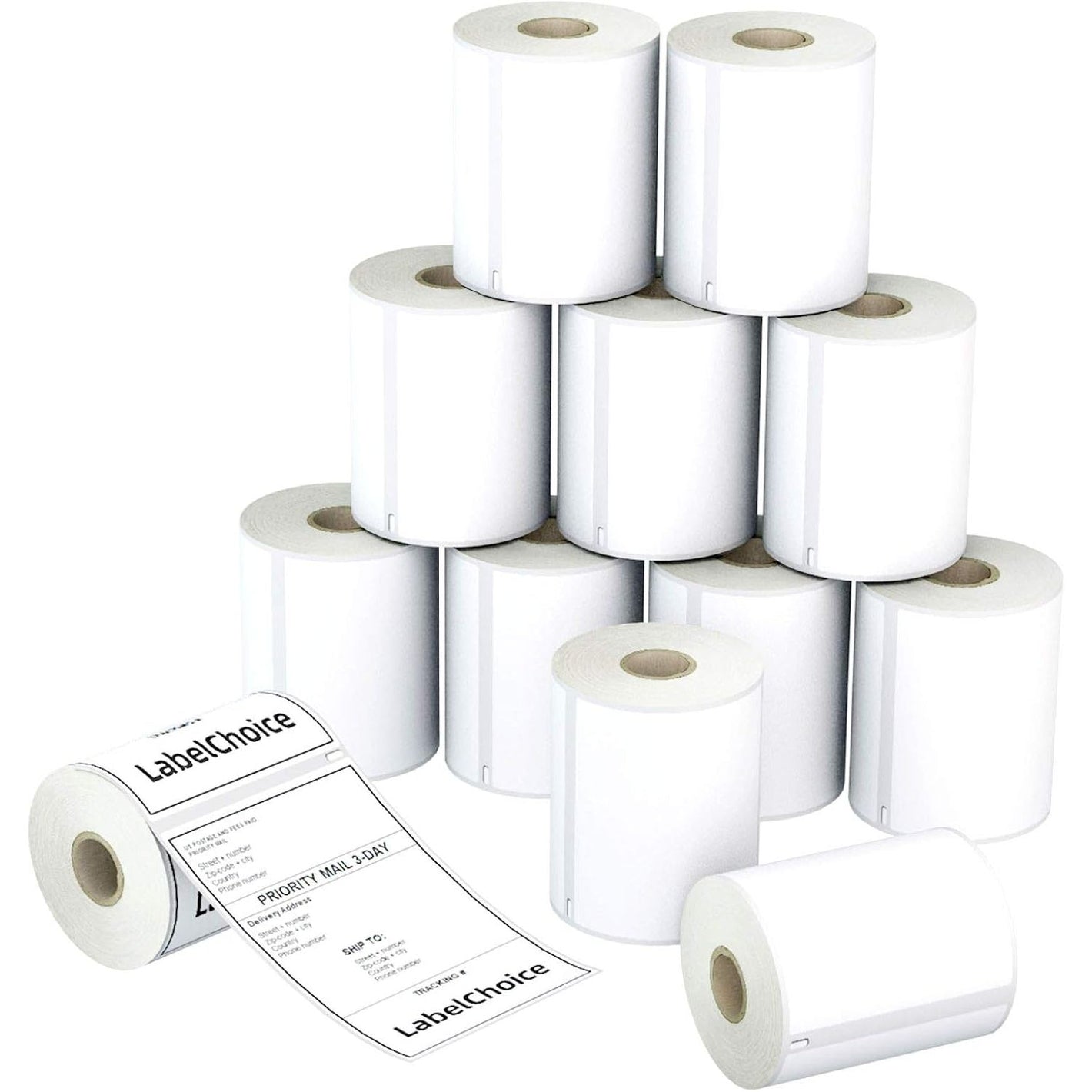 2640 Labels Compatible Dymo 1744907 Shipping Labels（Not for Dymo 550, 5XL）,12 Rolls 4x6 Adhesive Direct Thermal Postage Labels Replacement Used with Dymo Labelwriter 400 450 Twin Turbo,4XL