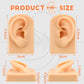 2 Pcs Silicone Ear Model Left and Right Soft Flexible Model Fake Ear Piercing Practice Silicone Body Parts Realistic for Jewelry Display Acupuncture Mannequin Teaching Instruction