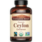 Ceylon Cinnamon Shop Organic Ceylon Cinnamon (100% Certified) Supplement, 90 Capsules