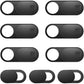 Laptop Camera Cover Slide, Phone Camera Cover Slide, 6 Pack Ultra Thin Webcam Cover Slide for Laptop, Desktop, PC, Tablet, Smartphone, Protect Your Privacy and Security(Black)