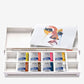 Buy now Winsor & Newton Cotman Watercolor Paint Set, Field Pocket Set, 12 Half Pan w/ Brush, Sponge, Bottle at indiglob india