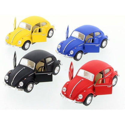KiNSMART - 1967 Volkswagen Classic Beetle 5 Inch 1:32 Scale Die Cast Metal Model Toy (Black)