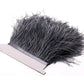 YEQIN 2 Yards Natural & Soft Ostrich Feathers Fringe Trims Ribbon - Used for Dress, Sewing Decoration, Craft Clothing, Boots, Wedding Decoration, DIY, Etc (mistyrose)