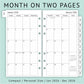 newestor 2026 Weekly & Monthly Planner Refill, 3-3/4" x 6-3/4", Jan 2026 - Dec 2026, Personal/Compact/Size 3