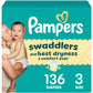 Pampers Baby Diapers - Swaddlers - Size 3, 168 Count, Ultra Absorbent Disposable Infant Diaper
