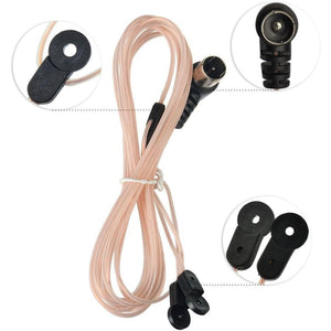 Superbat FM Antenna Dipole Antenna Indoor 75 Ohm with F Type Male Connector for Yamaha Sony Bose Natural Sound Stereo Receiver