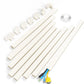 Buy now Yecaye Cord Hider, 113in One-Cord Cable Concealer, Cord Covers for Wires on Wall, Easy Install Cable Management Kit for 2 Small Wires, Cables Raceway Home Office, W0.59in H0.4in, White at indiglob india