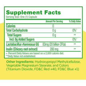 Culturelle Ultimate Strength Probiotic for Men and Women, Most Clinically Studied Probiotic Strain, 20 Billion CFUs, Supports Occasional Diarrhea, Gas & Bloating, Non-GMO, 20 Count