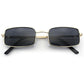 SA106 Mens Retro Vintage Narrow Rectangular Pimp Metal Sunglasses