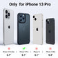 Buy now TORRAS Tough Shockproof for iPhone 13 Pro Case, [Military-Grade Drop Tested] Ultra-Durable Matte Hard PC Back with Soft Silicone Edge Slim Protective for iPhone 13 Pro Phone Case,Translucent Black at indiglob india