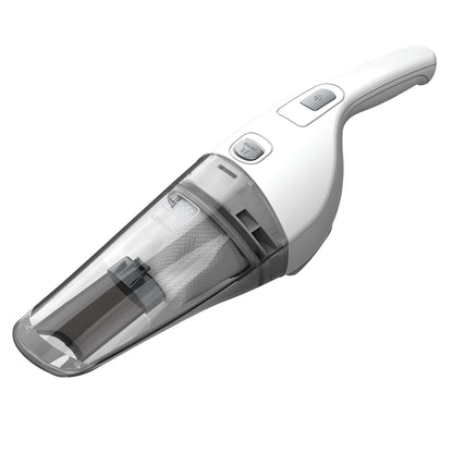 Buy now BLACK+DECKER Cordless Lithium Handheld Power Vacuum with Wall Mount Base and Charger, White (HNV220BCZ10FF) at indiglob india
