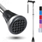 Buy now REHAND Walking Cane - Foldable, Adjustable, Collapsible Walking Canes for Men & Women, Heavy Duty All Terrain Tip, with Travel Bag | Walking Sticks for Seniors & Adults SILVER at indiglob india