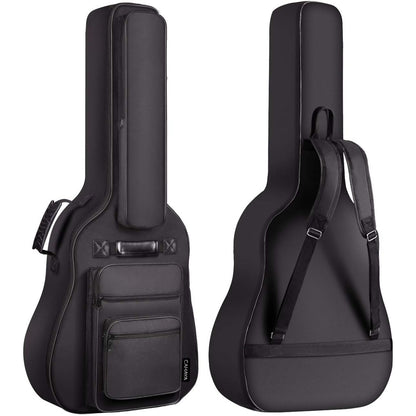 CAHAYA Acoustic Guitar Bag Thick Padding Waterproof Dual Adjustable Shoulder Strap Guitar Case Gig Bag 40 41 inch with Back Hanger Loop