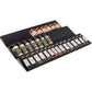 Artibear Expandable Aluminum Spice Rack Drawer Organizer for 8" to 16" Kitchen Cabinets Drawer Tray, Set of 6, Black