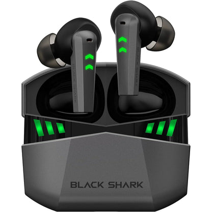 Black Shark Wireless Earbuds with 35ms Ultra-Low Latency, Gaming Bluetooth Earbuds with Premium Sound, Bluetooth 5.2, 10mm Drivers, 4 Hyperclear Mics, IPX5 Waterproof, 20H Play Time, Comfort Fit