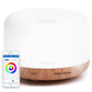 Buy now ASAKUKI Essential Oil Diffuser 500ml, Ultrasonic Aromatherapy Humidifier with Remote Control, 7 LED Colors, Timer & Auto-Off, Large Room Diffuser (Dark Brown) Light Brown at indiglob india