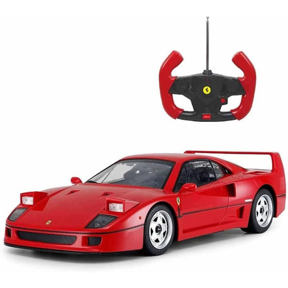 Radio Remote Control 1/14 Scale Ferrari F40 Licensed RC Model Car w/Front Light Controller Open/Close(Red),unisex-children