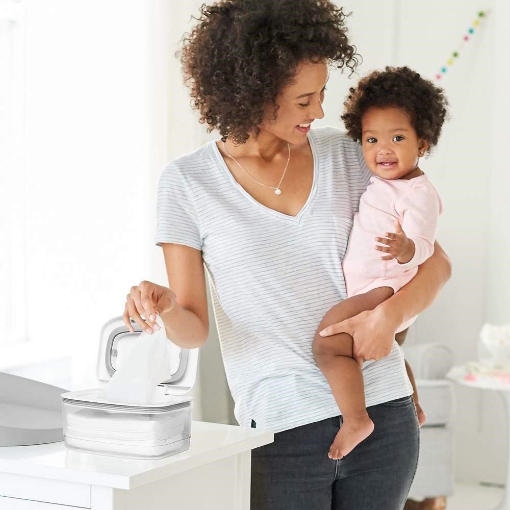 Buy now Skip Hop Wipes Dispenser, Nursery Style, Clear/White at indiglob india