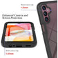 for Samsung Galaxy A15 5G Case, Samsung A15 4G/5G Phone Case with Built-in Screen Protector Clear Slim Back Cover Shockproof Rugged Heavy Duty Bumper Full Body Protective Case, Black