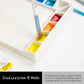 Buy now MEEDEN 18-Well Porcelain Artist Paint Palette, Mixing Art Ceramic Watercolor Paint Palette for Watercolor Gouache Acrylic Oil Painting, Rectangle 8 by 5-1/2-Inch at indiglob india