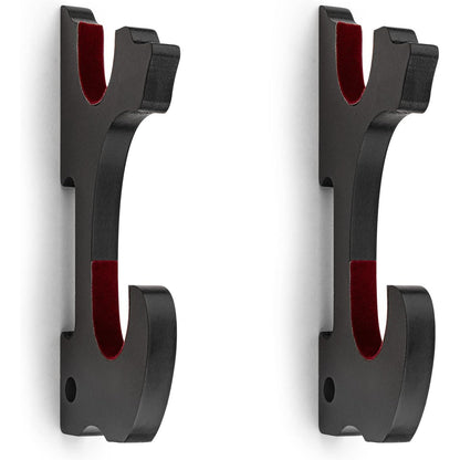 Sword Holder Wall Mount 2-Tier Velvet Padded Hook Katana Holder Adjustable Display Hanger for Samurai Sword Tanto Rapier Light Saber Cosplay Blade Tanjirou Demon Slayer Weapon Rack