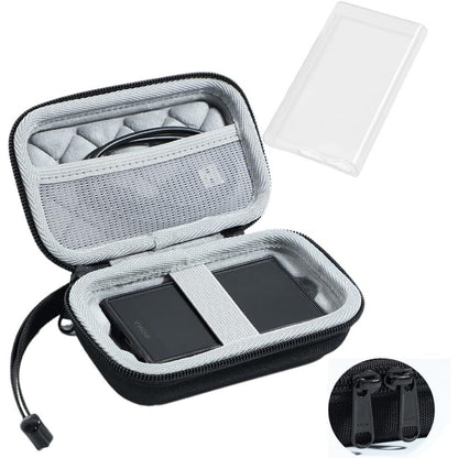 Soft Clear TPU Protective Shell Skin Case Cover for Sony Walkman NW-A300 Series NW-A306 NW-A307 (Clear case and Glass)