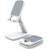 Lamicall Cell Phone Stand for Desk - [Height Adjustable] Foldable Mobile Phone Holder, Portable Stand for iPhone 17 16 15 14 13 12 11 Pro Max Plus Air, Galaxy S25 S24, Cellphones, Office Accessories - 1-White