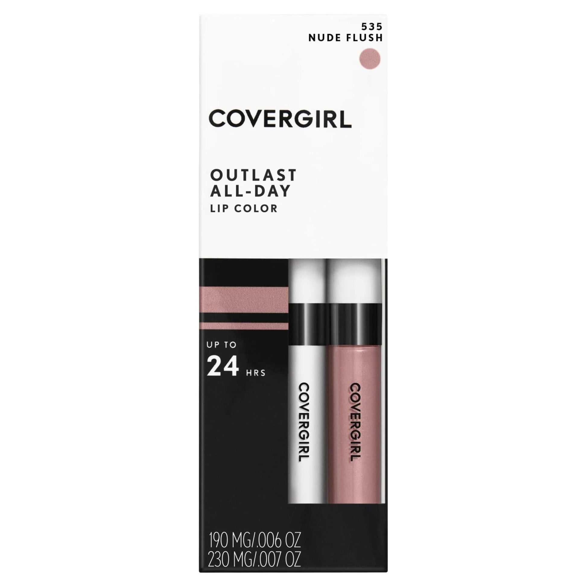 Buy now COVERGIRL Outlast All-Day Lip Color With Topcoat, Red Hot Nude Flush 1 Count (Pack of 1) at indiglob india
