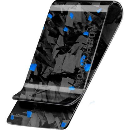 MONOCARBON Carbon-Fiber-Money-Clip-for-Men, Minimalist-Money-Holder for Cash, High Elastic Carbon-Fiber-Wallet, Slim and Durable