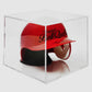 BallQube Mini Helmet Display Case, UV Protection, Multi-Packs, Clear Cube Showcase,7 Inch, for Replica Helmets Football, Baseball, Racing