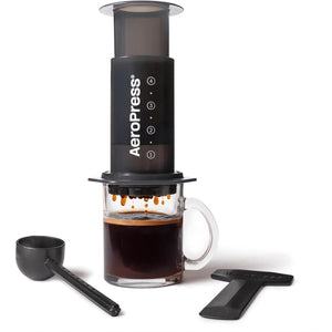 AeroPress Original Coffee and Espresso-style Maker, Barista Level Portable Coffee Maker with Chamber, Plunger, & Filters, Quick Coffee and Espresso Maker