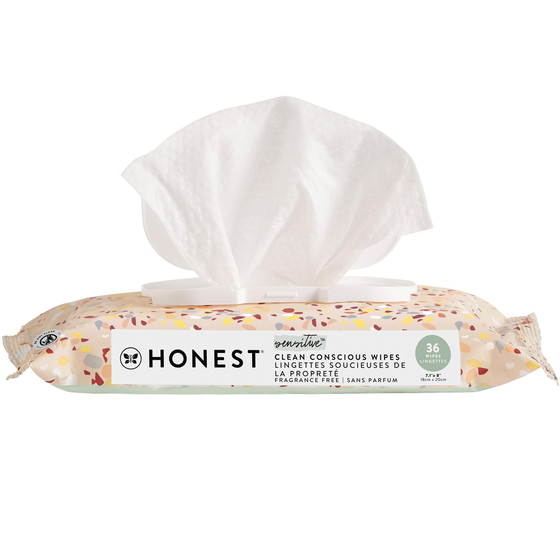 Buy now The Honest Company Hypoallergenic Multi-Use Baby Wipes for Sensitive Baby Skin Rainbow 60 Count Terrazzo 36 Count (Pack of 1) at indiglob india