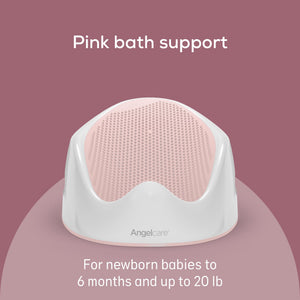 Buy now Angelcare Baby Bath Support (Pink) | Ideal for Babies Less than 6 Months Old at indiglob india