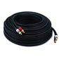 Monoprice 1.5ft Premium 2 RCA Plug/2 RCA Plug M/M 22AWG Cable - Black - (105346)