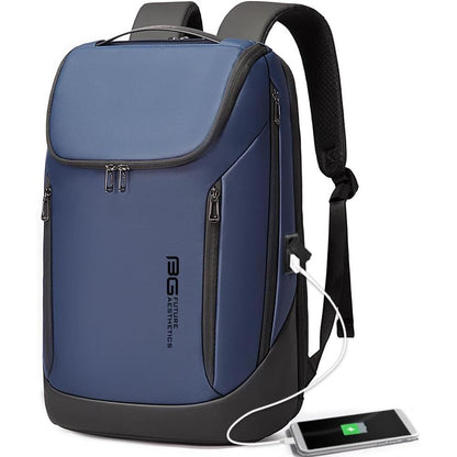 BANGE Business Smart Backpack Waterproof fit 15.6 Inch Laptop Backpack with USB Charging Port,Travel Durable Backpack