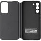 SAMSUNG Galaxy S22+ S-View Flip Cover, Protective Phone Case, Tap Control, Cutting Edge Design, US Version, Black, (EF-ZS906CBEGUS)