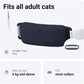 Tractive GPS Tracker & Health Monitoring for Cats (9 lbs+) - Market Leading Pet GPS Location Tracker | Wellness & Escape Alerts | Waterproof | Works with Any Collar (Dark Blue)