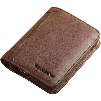 Men's Italian Genuine Cowhide Leather Extra Capacity RFID Bifold Wallet