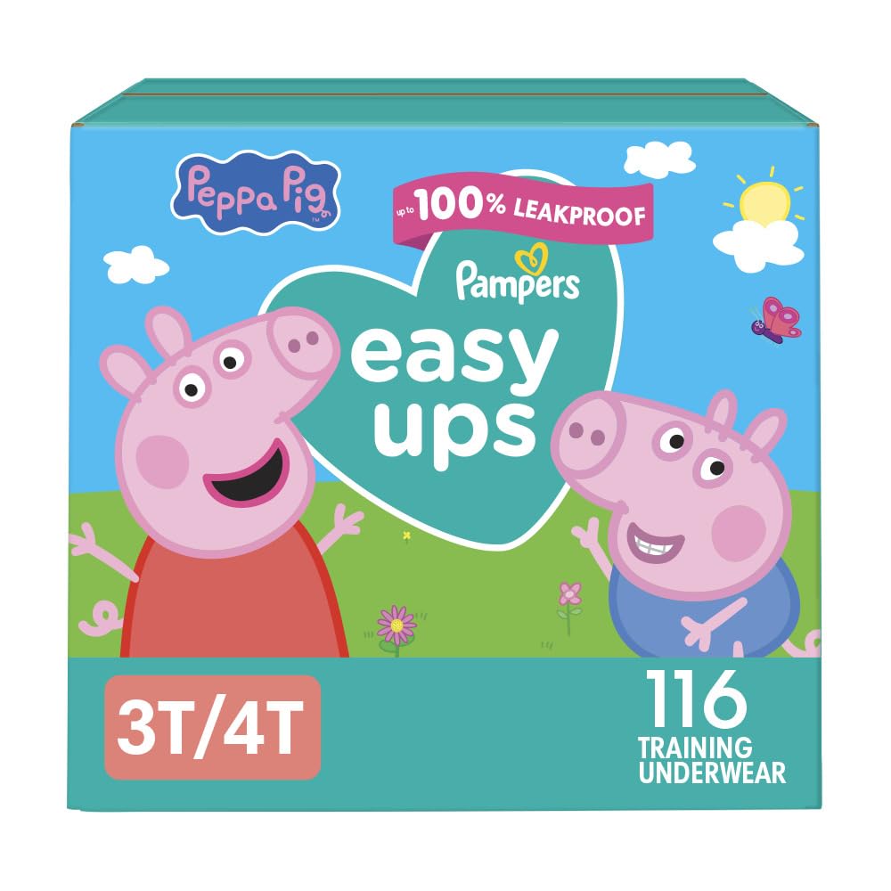 Buy now Pampers Training Pants - Easy Ups Girls & Boys - Size 3T-4T, 22 Count, Peppa Pig Underwear (Packaging May Vary) 3T-4T (B07SWMRDKH) at indiglob india