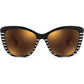 FEISEDY Polarized Vintage Sunglasses American Womens Square Jackie O Cat Eye Sunglasses B2451