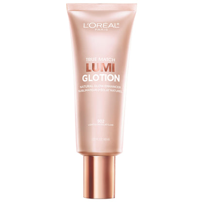 Buy now L'Oreal Paris Makeup True Match Lumi Glotion, Natural Glow Enhancer, Illuminator Highlighter, Bronzing Drops For a Sun-Kissed Glow, 902 Light 1.35 Fl Oz (Pack of 1) 902 Light at indiglob india