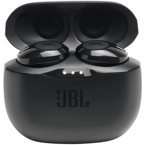 JBL Tune 125TWS True Wireless In-Ear Headphones - Pure Bass Sound, 32H Battery, Bluetooth, Fast Pair, Comfortable, Wireless Calls, Music, Native Voice Assistant (Black), Small